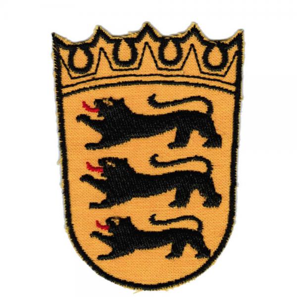 AUFNÄHER - Wappen - Württemberg - 02931 - Gr. ca. 5,5  x 7,5 cm - Patches Stick Applikation