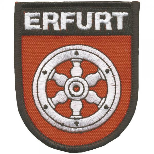 AUFNÄHER - Wappen - ERFURT - 03143 - Gr. ca. 8 x 6 cm - Patches Stick Applikation