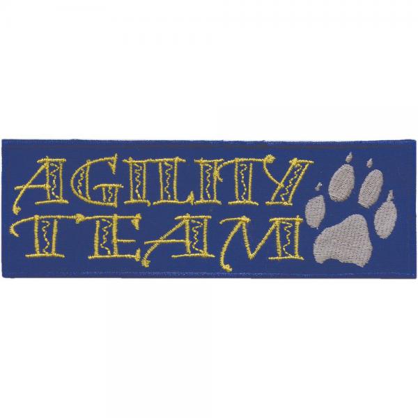 Aufnäher - Agility Team - 04567 - Gr. ca. 11 x 4 cm - Patches Stick Applikation