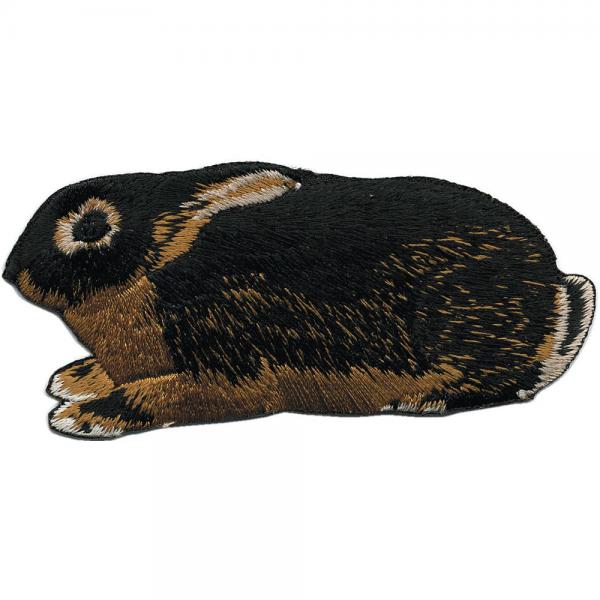 Aufnäher - Kaninchen - 00961 - Gr. ca. 9 x 4 cm - Patches Stick Applikation