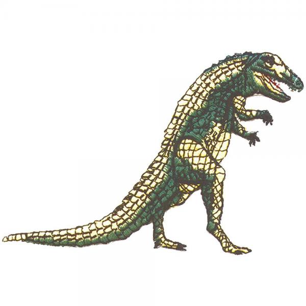 Aufnäher - Dino - 00814b - Gr. ca. 9,5 x 6,5 cm - Patches Stick Applikation