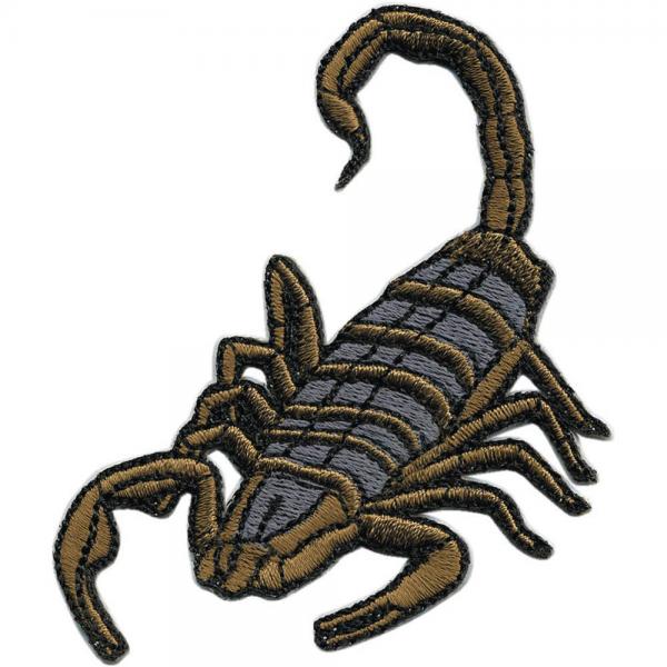 Aufnäher Patches Applikation - Wappen Skorpion - 04422 - Gr. ca. 5 x 8,5cm "Skorpion"