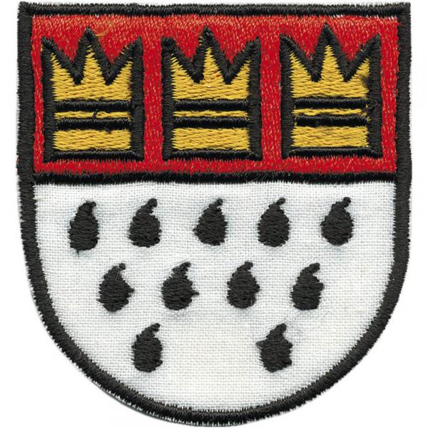 AUFNÄHER - Wappen - KÖLN - 00442b - Gr. ca. 8 x 8,5 cm - Patches Stick Applikation