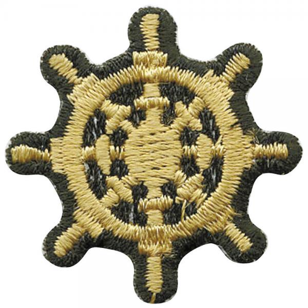 Aufnäher - Steuerrad gold - Gr. ca. 3 cm - Patches Stick Applikation - 02092 Aufnäher - Steuerrad gold - Gr. ca. 3 cm - Patches Stick Applikation - 02092