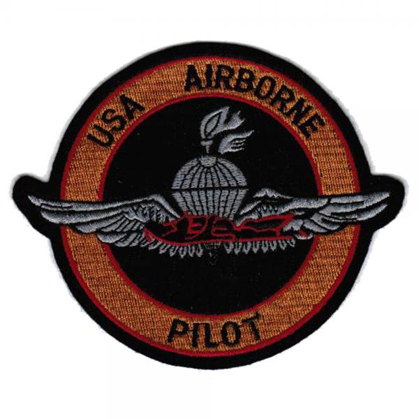 Aufnäher - Airborn Pilot - 00673 - Gr. ca. 14,5cm - Patches Stick Applikation