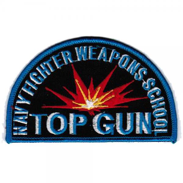 Aufnäher - TOP GUN - 00702 - Gr. ca. 10,5 x 6,5 cm - Patches Stick Applikation Aufnäher - TOP GUN - 00702 - Gr. ca. 10,5 x 6,5 cm - Patches Stick Applikation