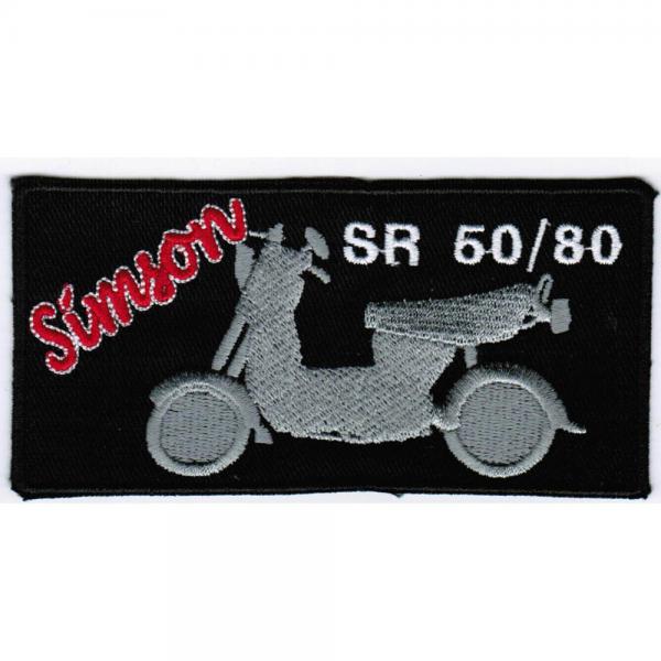 Aufnäher - Simson SR 50-80 - Gr. ca. 11 x 5 cm - Patches Stick Applikation - 00547