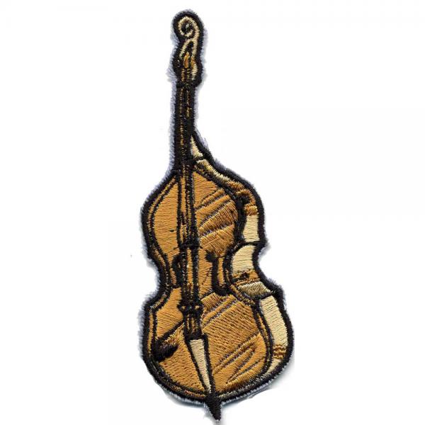 Aufnäher - Instrument Cello - 00351 - Gr. ca. 4 x 10,5 cm - Patches Stick Applikation