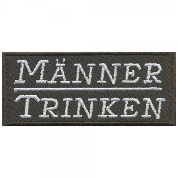 Stickerei Schneiderei Westerwald Stick Aufnaher Manner Trinken Gr Ca 8 5 X 4 Cm Patches Stick Applikation