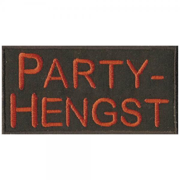 Aufnäher - Party Hengst - 00825 - Gr. ca. 10 x 5 cm - Patches Stick Applikation