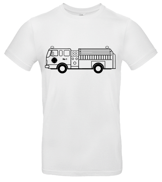 Feuerwehr T-Shirt zum Selbstausmalen