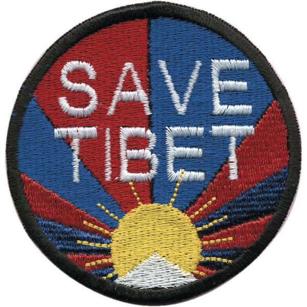 AUFNÄHER - Save Tibet - 01890 - Gr. ca. 7,5 cm - Patches Stick Applikation