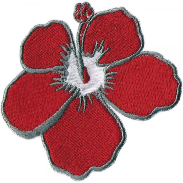AUFNÄHER "Blume Blüte Mohnblüte" NEU Gr. 7cm x 7cm (04992) Stick Emblem Abzeichen patches Applikation
