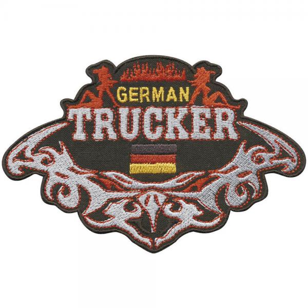 Aufnäher - German  Trucker - 04344 - Gr. ca. 12 x 8 cm - Patches Stick Applikation