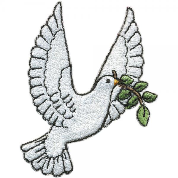 Aufnäher Stick Emblem Abzeichen Patches Applikation Aufnäher Motivstick "Vogel Taube" NEU Gr. ca. 6,5cm x 9cm (03083)