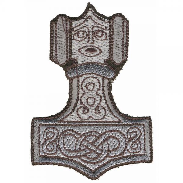 Aufnäher - Wikinger Thorhammer - 04748 - Gr. ca. 7 x 10 cm - Patches Stick Applikation