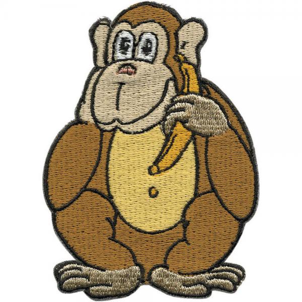 Aufnäher - Schimpanse Affe - 00808 - Gr. ca. 6,5 x 9 cm - Patches Stick Applikation