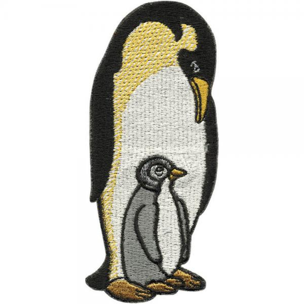 Aufnäher - Pinguine - 01846 - Gr. ca. 5 x 11 cm - Patches Stick Applikation