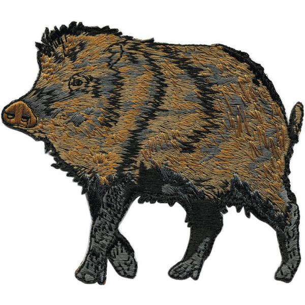 Aufnäher - Wildschwein - 04802 - Gr. ca. 10 x 8 cm - Patches Stick Applikation Aufnäher - Wildschwein - 04802 - Gr. ca. 10 x 8 cm - Patches Stick Applikation