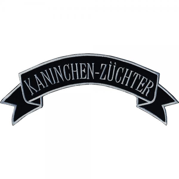 Aufnäher - Kaninchen-Züchter - 07398 - Gr. ca. 28,5 x 11 cm - Patches Stick Applikation