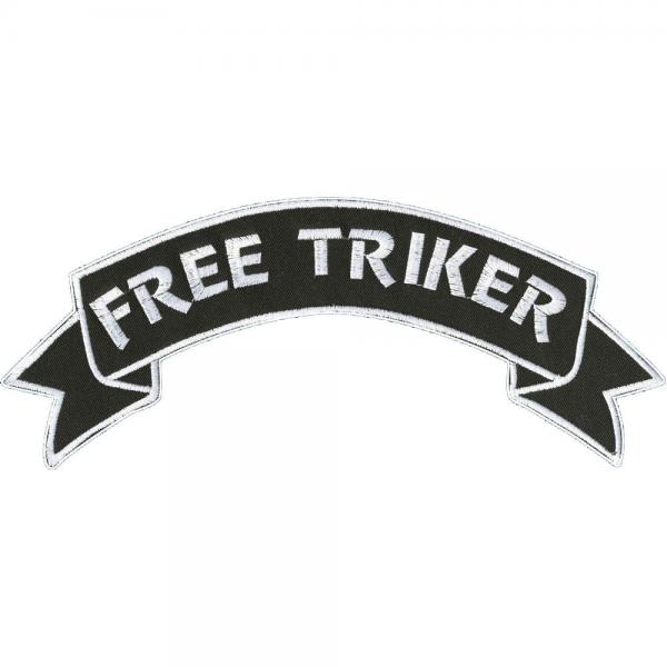 Rückenaufnäher - Free Triker - 08536 - Gr. ca. 28 x 7 cm - Patches Stick Applikation