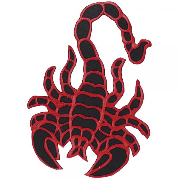 Rückenaufnäher Applikation Patches Scorpion Gr. ca. 23cm x 32cm (08598)