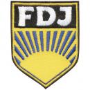 AUFNÄHER - DDR - FDJ - 04195 - Gr. ca. 6,5 x 8,5 cm - Patches Stick Applikation
