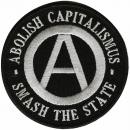 AUFNÄHER - Anarchie Capitalismus - 00035 - Gr. ca. 8,5 cm Durchmesser - Patches Stick Applikation