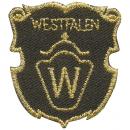 Aufnäher - Brandzeichen Westfalen - 02162 - Gr. ca. 3,5 x 4 cm - Patches Stick Applikation