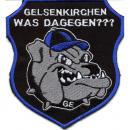 AUFNÄHER - Gelsenkirchen was dagegen - 00551- Gr. ca. 9 x 10 cm - Patches Stick Applikation