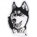 Aufnäher - Husky kopf - 04523 - Gr. ca. 8 x 12 cm - Patches Stick Applikation