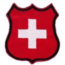 AUFNÄHER - Wappen - Schweiz - 02932 - Gr. ca. 5,5 x 6 cm - Patches Stick Applikation